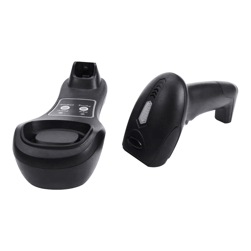 RS232 TTL 2200mA 2D Wireless Barcode Scanner Handheld Scanning Gun HS